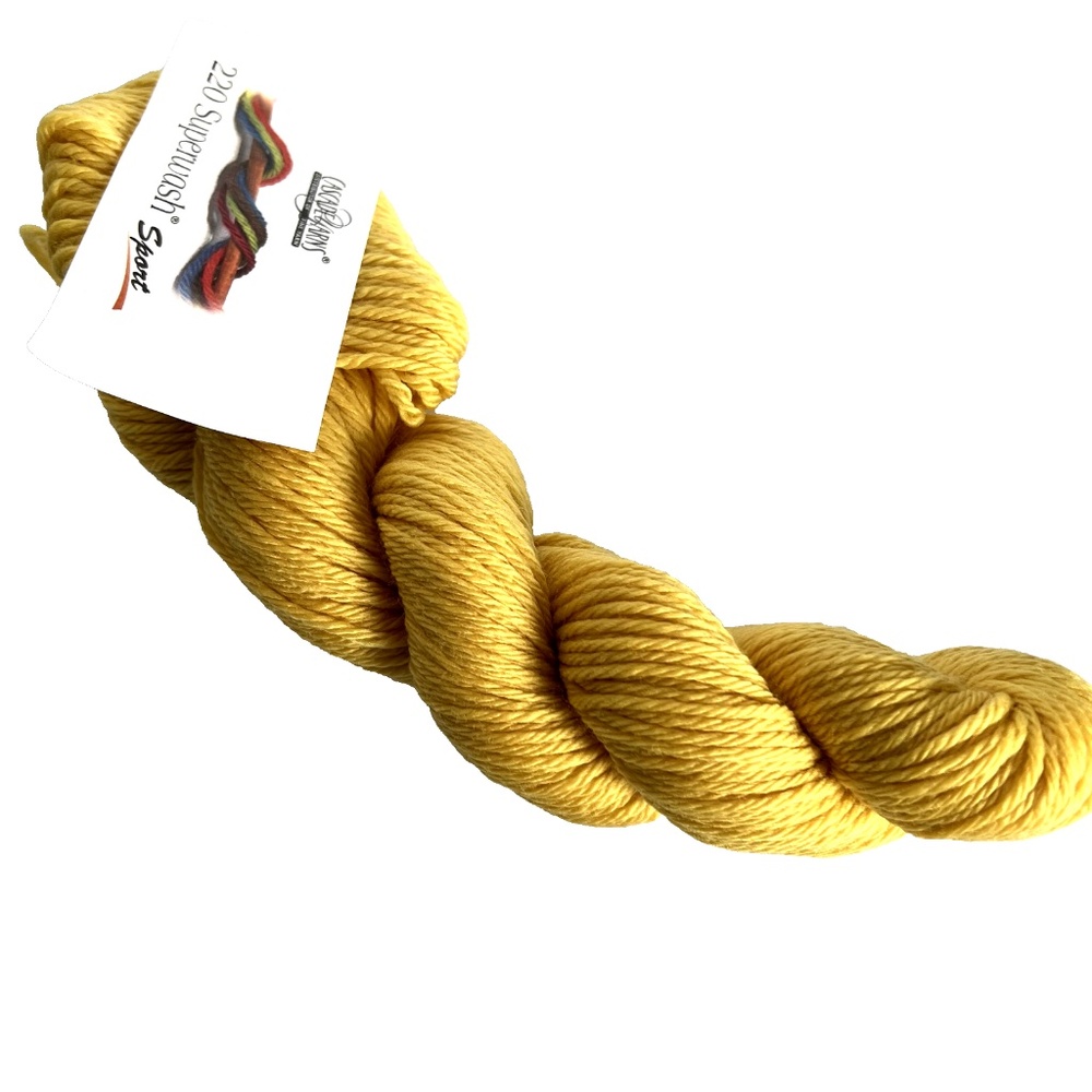 Cascade Yarns 220 Supewash Sport 100% Merino Wool 1 Skein Yellow 50 grams 135 Yd